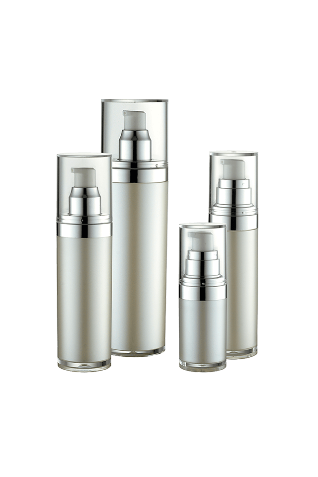 High quality cylinder luxury cosmetic skin care lotion cream bottles