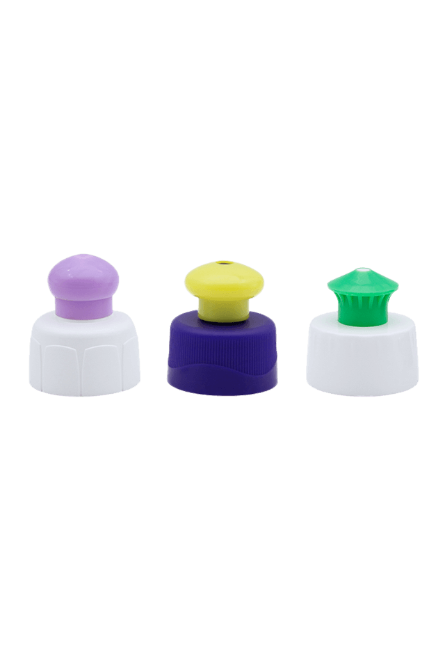 28/410 Color plastic closures dish wash cap push pull caps for bottle