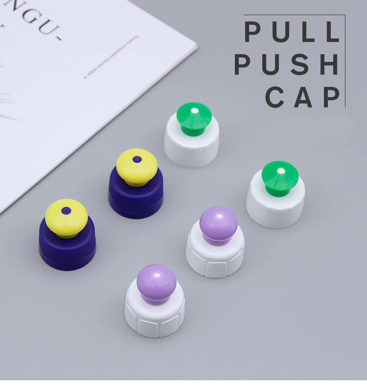 Lot De 20 Bouchons Push-pull Filetés 28 Mm Pour Bouteilles De Sport - Noir - Polyéthylène - 3,5 Cm - Anti-fuite